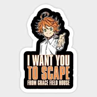 THE PROMISED NEVERLAND: I WANT YOU Sticker